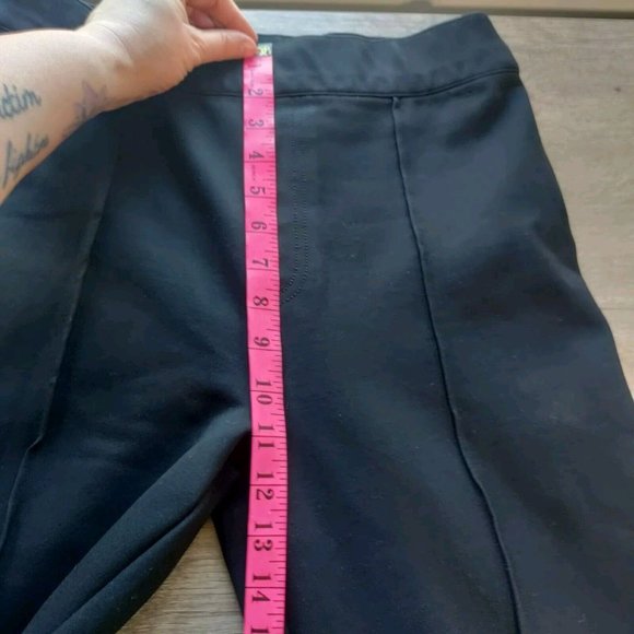 SPANX 20252R The Perfect Pant in Black Knit Ponte Hi-Rise Flare, Women's Medium - Picture 9 of 11